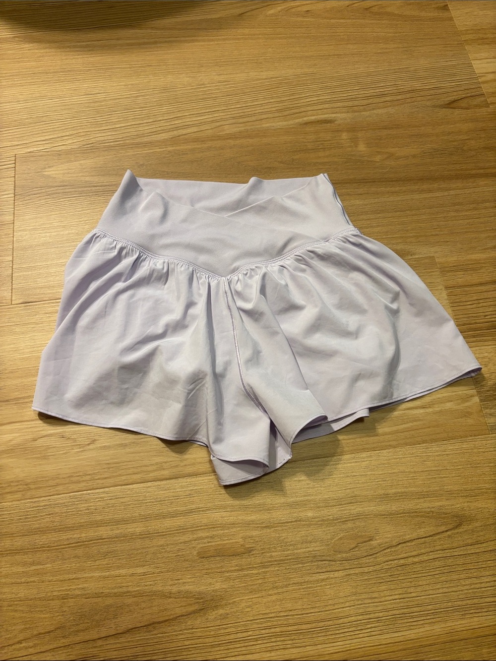 Flowy Lavender Aerie Crossover Shorts - Picture 1 of 3
